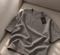 TENZERO Signature Oversized Tee — Stone Taupe