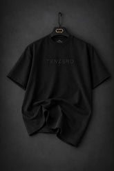 TENZERO Signature Oversized Tee — Deep Black